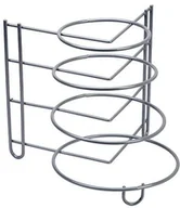Suszarki do naczyń - sauvic 03258 uchwyt na 4 patelnia, z powłoką z tworzywa sztucznego Szary, 27 x 26 x 24 cm 03258 - miniaturka - grafika 1