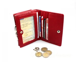 Jennifer Jones Portfel Damski Skórzany 12 cm Klamra I Klapka Skóra Naturalna Lakierowany - Portfele Jennifer Jones Portfel Damski Skórzany 12 cm Klamra I Klapka Skóra Naturalna Lakierowany - Portfele - miniaturka - grafika 6