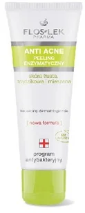 Flos-Lek Anti Acne Ideal Skin: Peeling enzymatyczny 50ml - Peelingi do ciała - miniaturka - grafika 3