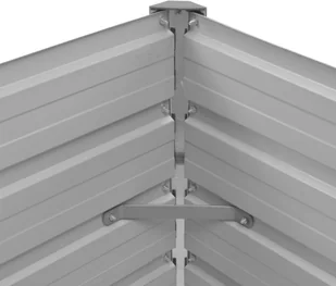 vidaXL Donica ogrodowa, brązowa, 100 x 40 x 77 cm, galwanizowana stal - Donice - miniaturka - grafika 6