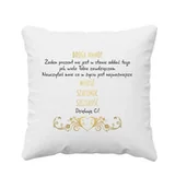 Gadżety dla niej i dla niego - - Koszulkowy Droga Mamo! poduszka z nadrukiem 13007 - miniaturka - grafika 1