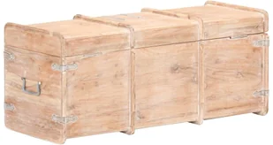 vidaXL Skrzynia, 90x40x40 cm, lite drewno akacjowe vidaXL - Pudła i pojemniki do przechowywania - miniaturka - grafika 30