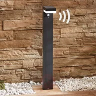 Lampy ogrodowe - Lampenwelt com Solarny słupek oświetleniowy LED Chioma, czujnik - miniaturka - grafika 1
