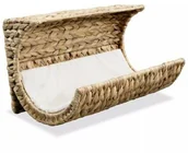 Legowiska dla psów - Vidaxl Legowisko dla kota z poduszką hiacynt wodny 37x20x20 cm 245496 - miniaturka - grafika 1