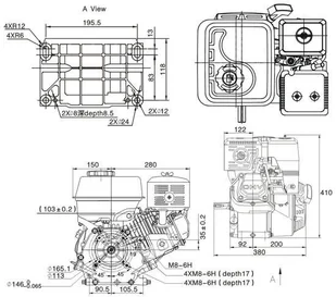 Loncin Polska SILNIK G270F-C SPALINOWY BENZYNOWY 9 KM WAŁ 25.4 mm MOTOR HONDA GX270 - EWIMAX - OFICJALNY DYSTRYBUTOR - AUTORYZOWANY DEALER G270F-C - Silniki spalinowe - miniaturka - grafika 4