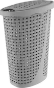 Kosze na bieliznę - Bama Kosz na pranie  Kosz łazienkowy 43 L na pranie bieliznę szary 70141 - miniaturka - grafika 1