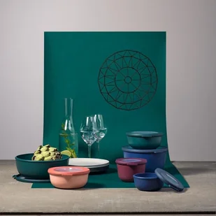 Mepal Mepal Cirqula Nordic Green 0,5 L Turkusowa Miska Kuchenna Plastikowa Z Pokrywką - Miski i półmiski - miniaturka - grafika 9