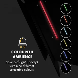 Klarstein Mirage 90 Czarny (CGCH3-Mirage-90) - Okapy kuchenne - miniaturka - grafika 5