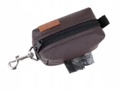 Woreczki na psie odchody - amiplay Torebka na worki na odchody Lincoln Brąz - miniaturka - grafika 1