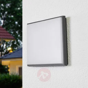 Lampenwelt.com Kwadratowa lampa sufitowa zewnętrzna LED Amra - Lampy ogrodowe - miniaturka - grafika 7