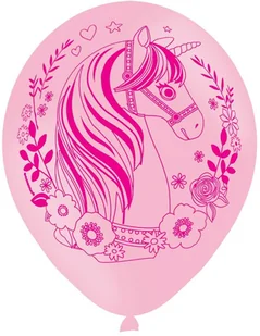 AMSCAN Balony z nadrukiem kolorowym Jednorożec, 6 sztuk 9902173 - Urodziny dziecka - miniaturka - grafika 6
