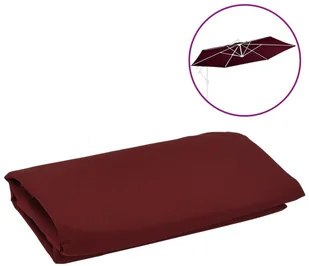 vidaXL Zamienne pokrycie parasola ogrodowego bordo 350 cm 313816 - Pozostałe meble ogrodowe - miniaturka - grafika 2