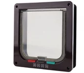 Pozostałe akcesoria dla kotów - Bentech Drzwi dla psów i kotów brązowe S - miniaturka - grafika 1