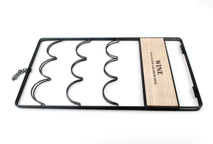 MONDEX STOJAK NA WINO METALOWY 9 BUTELEK 30x49x21cm MONDEX HTOP5098 00256J - Stojaki na wino - miniaturka - grafika 2