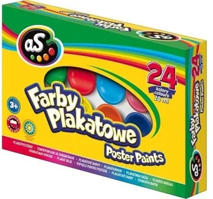 Astra Farby plakatowe 24 kolory 20ml AS - Przybory szkolne - miniaturka - grafika 2