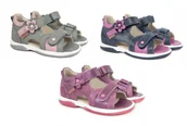 Buty dla dziewczynek - MEMO Niskie sandałki dla dziewczynki z podeszwą diagnostyczną + obcas Thomasa - profilaktyczne buty (Kristina) - miniaturka - grafika 1
