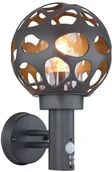 Lampy ogrodowe - Globo Lighting Kinkiet zewnętrzny z czujnikiem ruchu HILARIO 31805S Globo 31805S - miniaturka - grafika 1