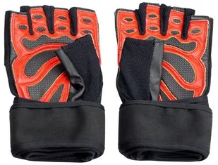 HMS RĘKAWICZKI DO ĆWICZEŃ CZARN-CZERW ROZM L 17-63-207 - Rękawice do ćwiczeń - miniaturka - grafika 2