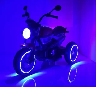 Import SUPER-TOYS NAJNOWSZY WIELKI MOTOR BQ-8188-FLASHING CZERWONY - Pojazdy elektryczne dla dzieci - miniaturka - grafika 5