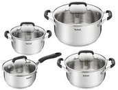 Zestawy garnków i patelni - Tefal Zestaw garnków COOK&COOL 8 elementów E493S874 - miniaturka - grafika 1