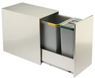 Kosze na śmieci - FENIKS Elle Tipi PA2 inl424326 A z pedałem segregacja śmieci, zdejmowane ze stali nierdzewnej do Base PA2 INL424326A - miniaturka - grafika 1