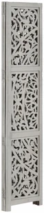 vidaXL vidaXL Parawan 3-panelowy, rzeźbiony, szary, 120x165 cm, drewno mango - Parawany - miniaturka - grafika 10