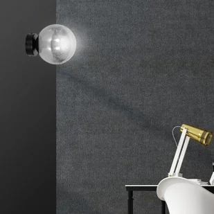 EULUNA Kinkiet Glassy 1-pkt. czarny, szkło grafitowe - Lampy ścienne - miniaturka - grafika 2