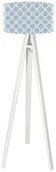 Lampy stojące - Macodesign Lampa podłogowa Srebrzysty poranek tripod-foto-242p-w, 60 W - miniaturka - grafika 1