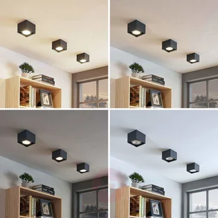 Lampenwelt com Spot sufitowy LED Mabel, kanciasty, ciemnoszary - Lampy sufitowe - miniaturka - grafika 2