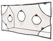 Piłka nożna - Quickplay Pro bramka do piłki nożnej zielnetzemit 7 scoring Zones ćwiczenia bramki do piłki nożnej Schüsse, 5 x 2m (TN16704) - miniaturka - grafika 1