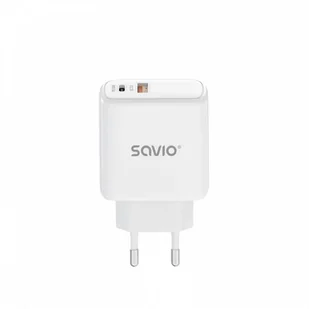 Savio ŁADOWARKA SIECIOWA 30W QUICK CHARGE, POWER DELIVERY 3.0 LA-06 - Ładowarki do telefonów - miniaturka - grafika 2
