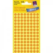 Etykiety samoprzylepne i bloki etykiet - Avery Zweckform Kółka do zaznaczania śr. 8 mm, 416 etykiet, pomarańczowe odblaskowe ZW381 - miniaturka - grafika 1