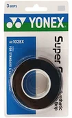 Tenis stołowy - Yonex Overgrip Super Grap owijka, 3 sztuki, STANDARD 0196000121300000_Schwarz - miniaturka - grafika 1