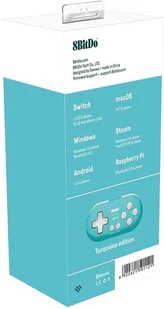 8BitDo Zero 2 Turquoise (RET00222) - Kontrolery gier na PC - miniaturka - grafika 2