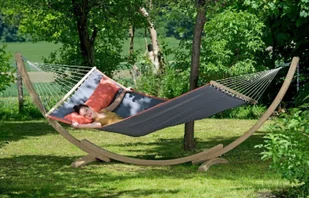 Amazonas Hamak z drążkiem American Dream, szary - Hamaki - miniaturka - grafika 18