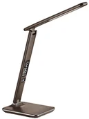 Lampy stojące - Solight LED Lampa stołowa z wyświetlaczem LED/9W/230V brązowy - miniaturka - grafika 1