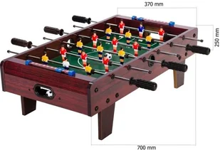 MKS BRĄZOWA GRA PIŁKARZYKI 70x37x25 CM STÓŁ PIŁKARSKI 20060211 - Piłkarzyki - miniaturka - grafika 2