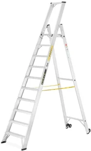 ALOSS 996 99675100 Drabina montażowa jednostronna z dwoma kółkami wysokość robocza 4,12m) 75100-uniw - Drabiny - miniaturka - grafika 2