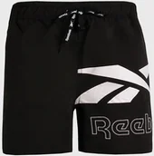 Stroje kąpielowe - Reebok Czarne szorty kąpielowe Carl - miniaturka - grafika 1