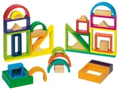 Klocki - Goki Drewniane klocki Tęcza - miniaturka - grafika 1