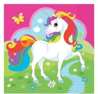 Urodziny dziecka - AMSCAN Serwetki 33 x 33 cm 20 sztuk Jednorożec 9902103 - miniaturka - grafika 1