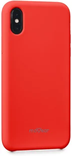 moVear Etui silikon iPhone Xs moVear silkyCase Czerwony A0IXSCSC0RECRE - Etui i futerały do telefonów - miniaturka - grafika 3