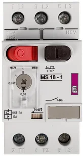 ETI Polam Wyłącznik silnikowy termomagnetyczny In: 0,63-1A MS18-1A 004600344 MS18-1A - Wyłączniki światła i elektryczne - miniaturka - grafika 2