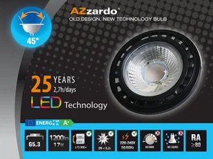 AZzardo Żarówka LED QR111 17W G53 LL153172 Azzardo LL153172 - Żarówki LED - miniaturka - grafika 4