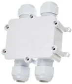 Kostki, złączki, wtyczki - Geberit v-tac Puszka Mufa Hermetyczna Biała 4x 4Pin 0.5-4mm2 Średnica kabla 8-12mm IP68 V-TAC VT-871 - miniaturka - grafika 1