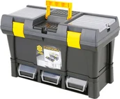 Skrzynki i torby narzędziowe - Vorel skrzynka narzędziowa 20" z modułem na 3 pojemniki magazynowe z 78814 - miniaturka - grafika 1
