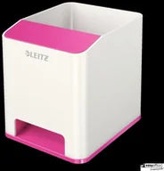 Pojemniki biurowe - Leitz Kubek na długopisy WOW różowy ze wzmacniaczem dźwięku 53631023 - miniaturka - grafika 1