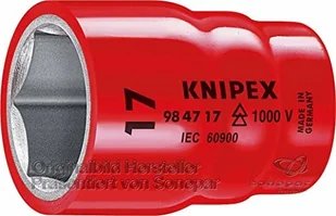 Knipex nasadka sześciokątna 27 mm z gniazdem czworokątnym 1/2 984727 - Klucze i nasadki - miniaturka - grafika 3