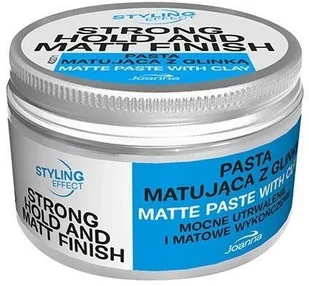 Joanna Styling Effect pasta do włosów matująca z glinką Mocne Utrwalenie i Matowe Wykończenie 100g 93606-uniw - Kosmetyki do stylizacji włosów Joanna Styling Effect pasta do włosów matująca z glinką Mocne Utrwalenie i Matowe Wykończenie 100g 93606-uniw - Kosmetyki do stylizacji włosów - miniaturka - grafika 1