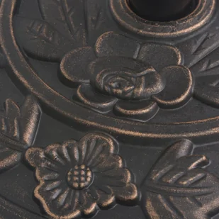 vidaXL Podstawa pod parasol, półokrągła, żywicowa, brązowa, 9 kg - Pozostałe meble ogrodowe - miniaturka - grafika 4